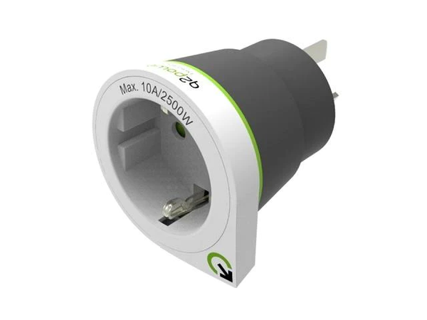 Q2 Power Europe to Australia Adaptor - Black/White