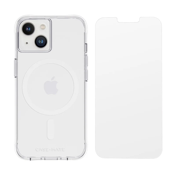 Case-Mate Tough Clear Plus Case & Screen Protector For iPhone 14