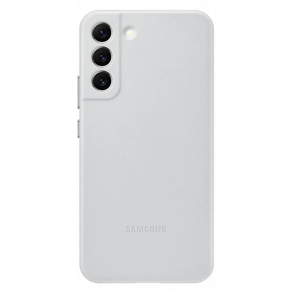 Samsung Galaxy S22+ Leather Cover - Light Grey