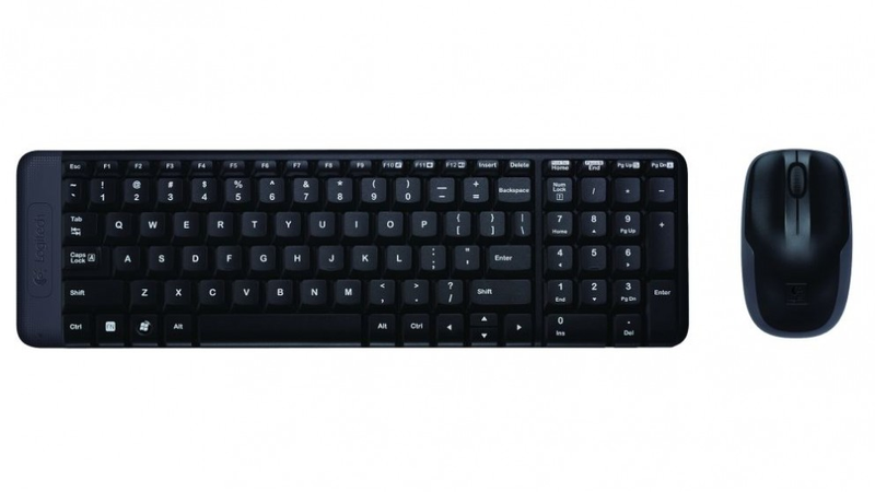 Logitech MK220 Wireless Keyboard and Mouse Combo - Black