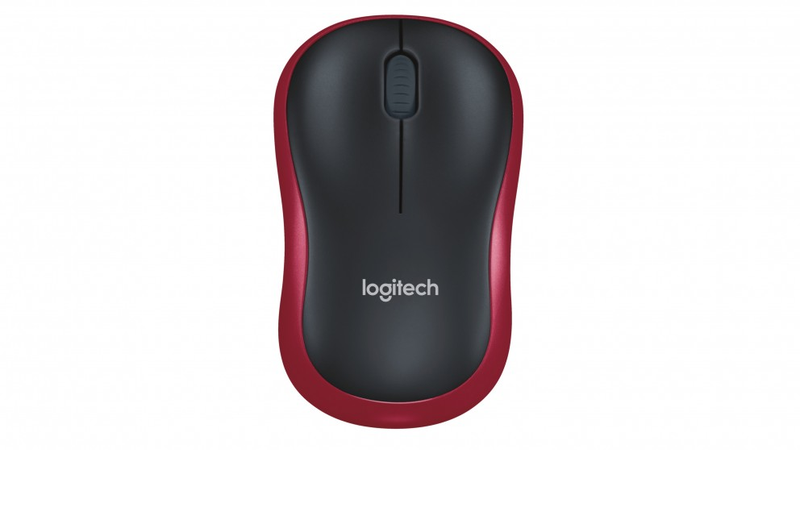 Logitech M185 Wireless Mouse - Red