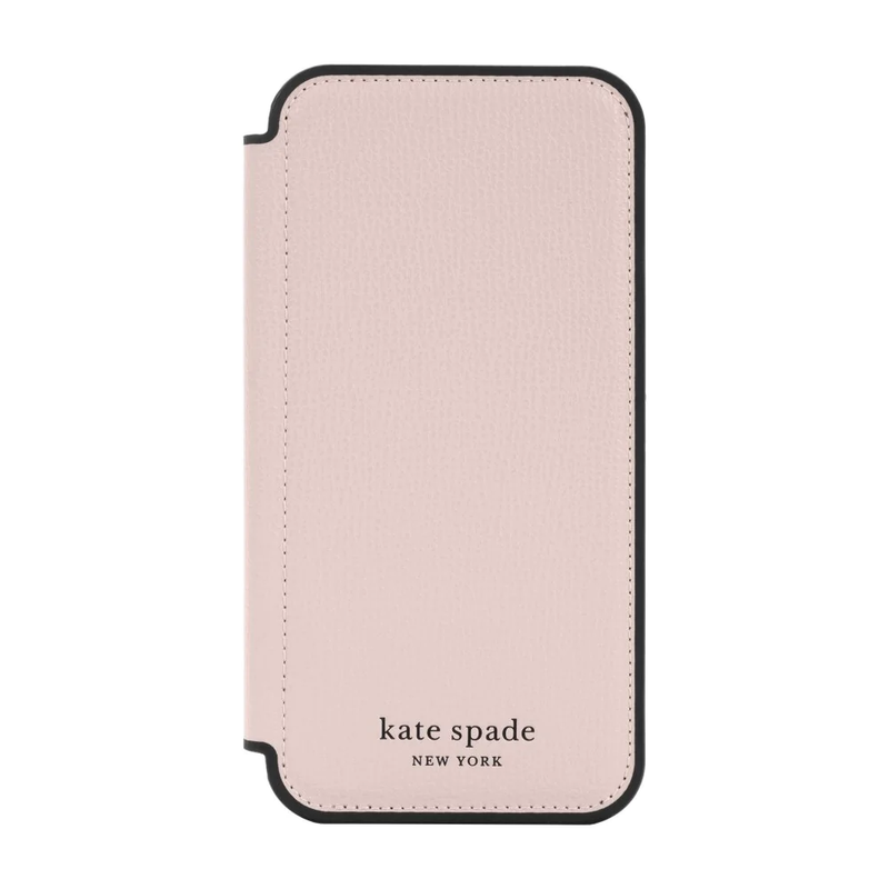 KSNY Folio Case For Apple iPhone 13 Pro - Pale Vellum/Black Border
