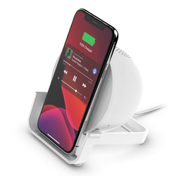 Belkin BoostCharge 10W Wireless Charging Stand + Speaker - White