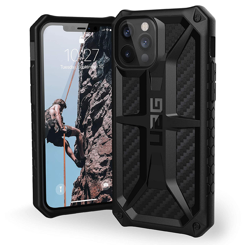 UAG Monarch Case For Apple iPhone 12/Pro - Carbon Fibre