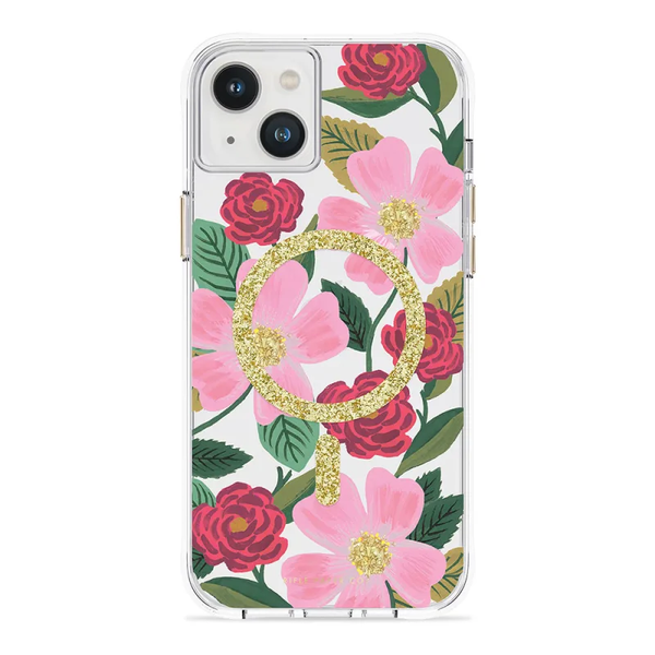 Case-Mate Rifle Paper Case For Apple iPhone 14 Plus - Rose Garden