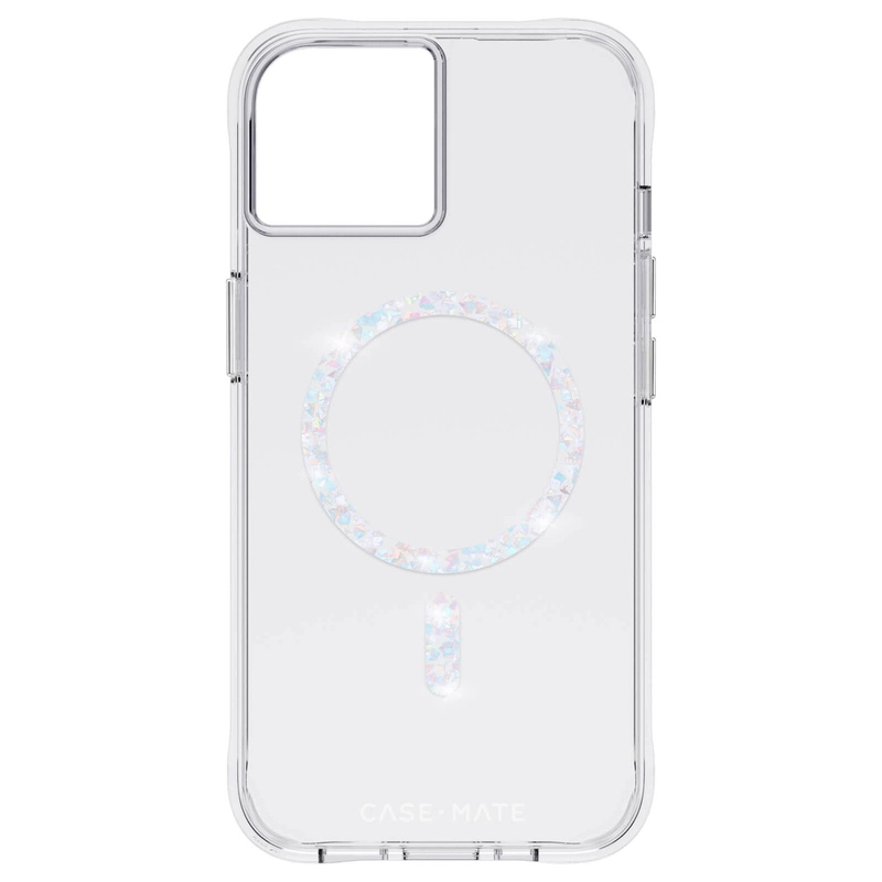 Case-Mate Twinkle Clear MagSafe Case For iPhone 14 - Clear/Diamond