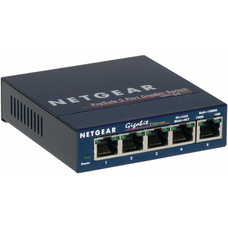 Netgear GS105 Prosafe 5-Port Gigabit Switch - Navy