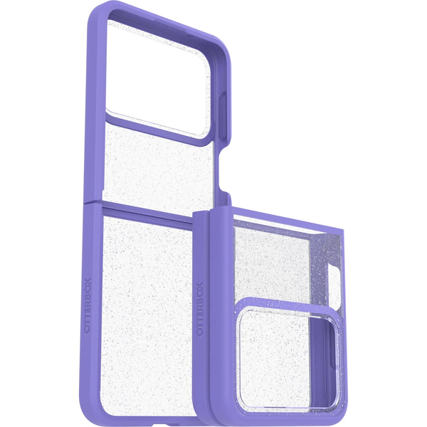 OtterBox Thin Flex Case For Galaxy Z Flip4 - Purple/Clear Glitter