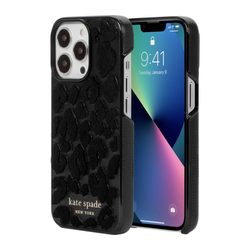 KSNY Wrap Case For Apple iPhone 13 Pro - Leopard Flocked Black