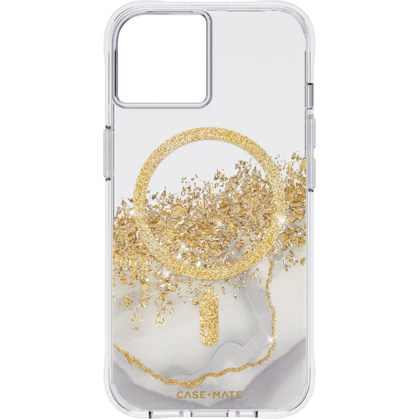 Case-Mate Karat Marble MagSafe Case For iPhone 14 Pro - White Marble