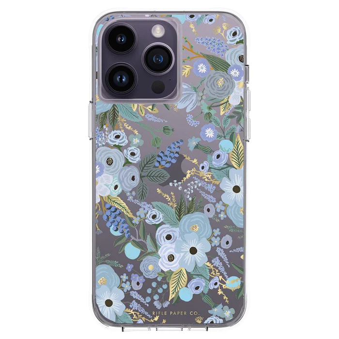 Case-Mate Rifle Paper Case For iPhone14 Pro Max -Garden Party Blue