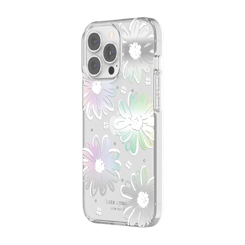 KSNY Protective Hardshell Case For iPhone 13 Pro - Daisy Iridesc