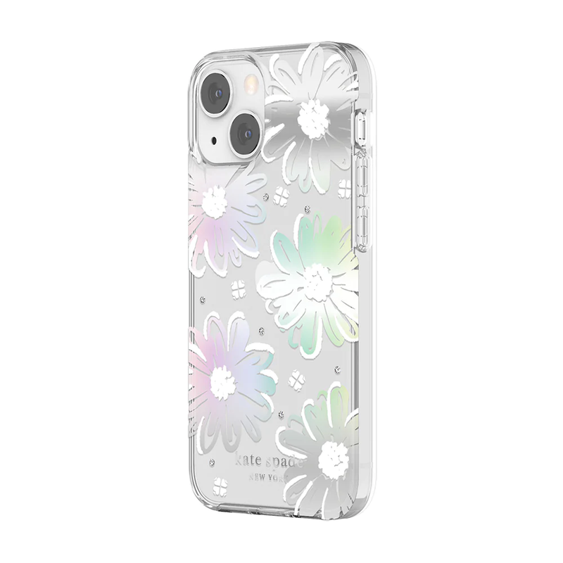 KSNY Protective HS Case For iPhone 13 mini - Daisy Iridescent Foil