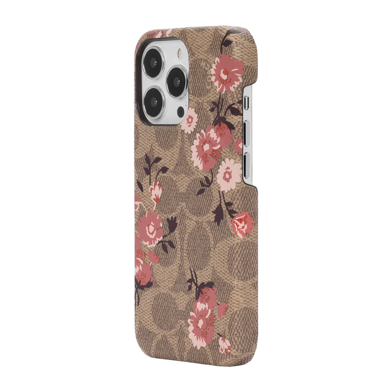 KSNY Coach Slim Wrap Case For iPhone 13 Pro - Signature C Rose