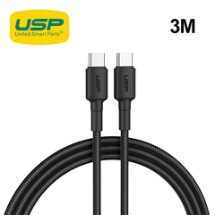 USP Boost Up USB-C to USB-C Cable 3m - Black