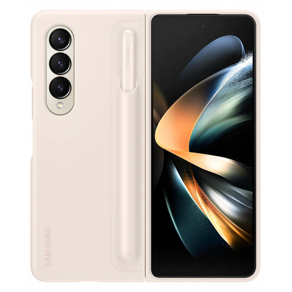 Samsung Standing Cover With Pen For Galaxy Z Fold4 - Sand