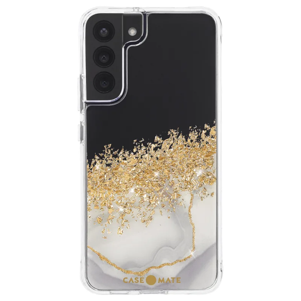 Case-Mate Karat Marble Case For Samsung Galaxy S22+ - White Marble