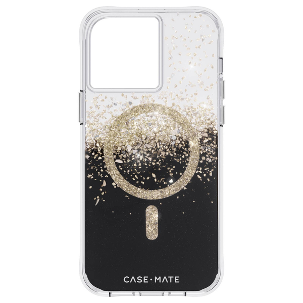 Case-Mate Karat Onyx MagSafe Case For iPhone 14 Pro Max- White/Black