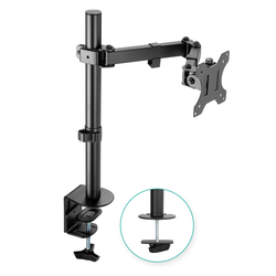 mbeat Activiva ErgoLife Single Screen Double Monitor Arm - Black