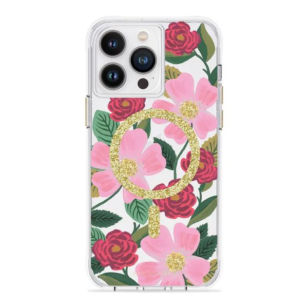 Case-Mate Rifle Paper Case For iPhone 14 Pro Max - Rose Garden