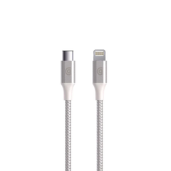 Griffin USB-C to Lightning Cable Premium 5ft - Silver