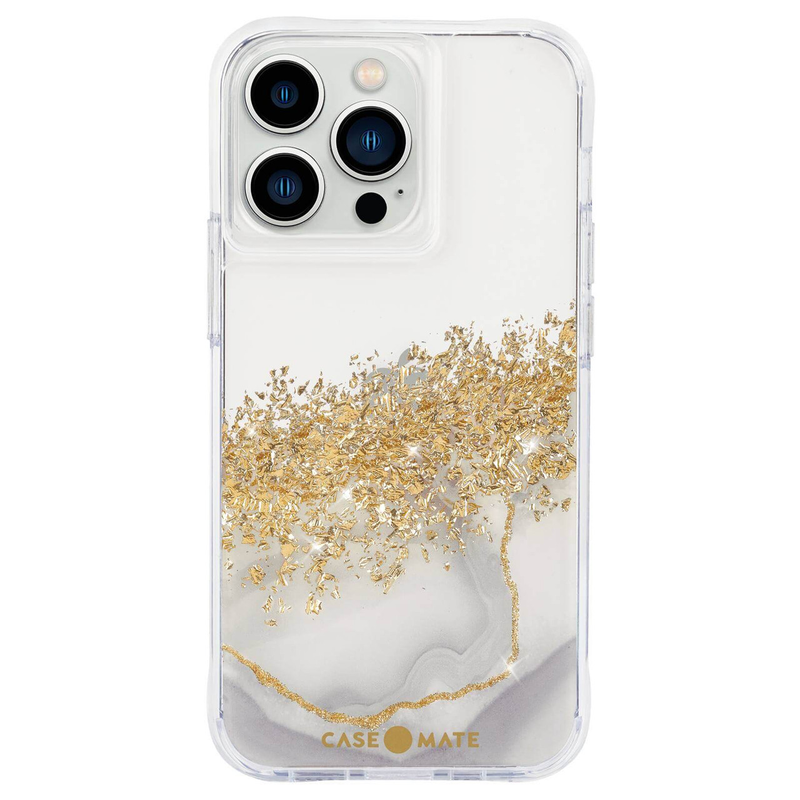Case-Mate Karat Marble Case For iPhone 14 Pro - White Marble