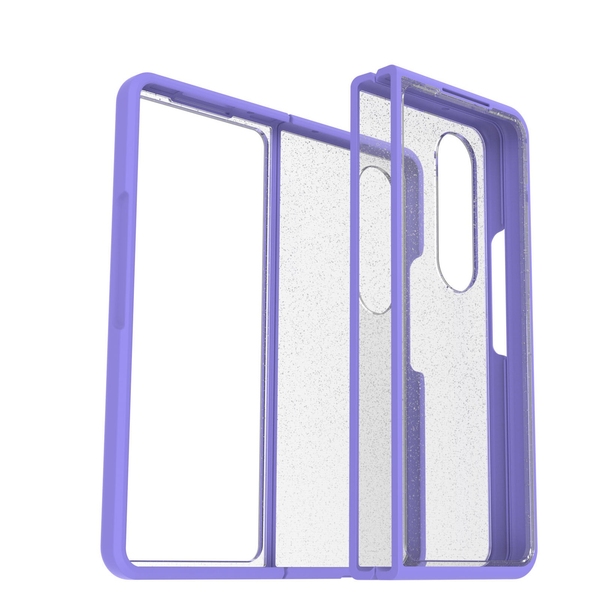 OtterBox Thin Flex Case For Galaxy Z Fold4 - Purple/Clear Glitter