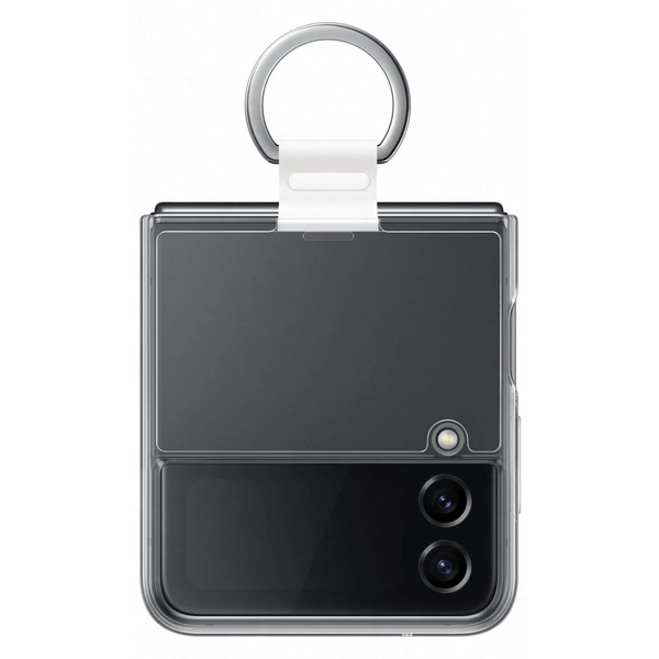 Samsung Galaxy Z Flip4 Clear Cover with Ring - Clear