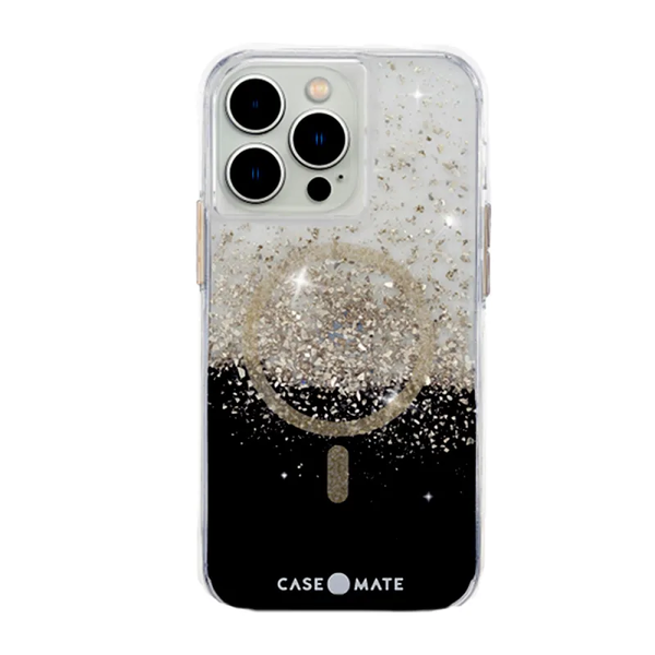 Case-Mate Karat Onyx MagSafe Case For Apple iPhone 14 - White/Black