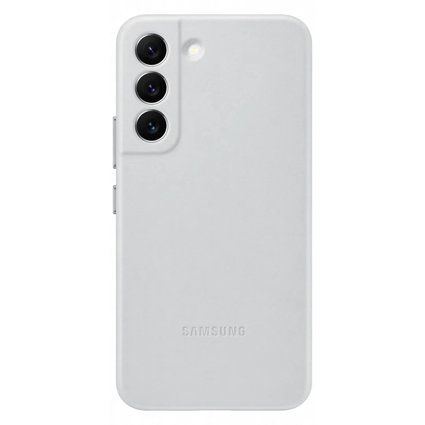 Samsung Galaxy S22 Leather Cover - Light Grey