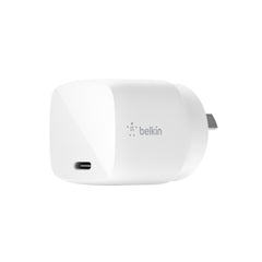 Belkin BOOST CHARGE USB-C PD GaN Wall Charger (30W) - White