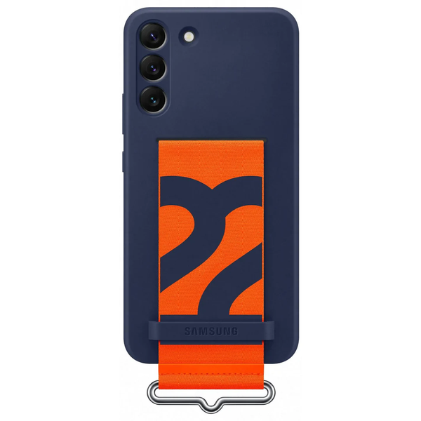 Samsung Galaxy S22+ Silicone with Strap Cover - Navy