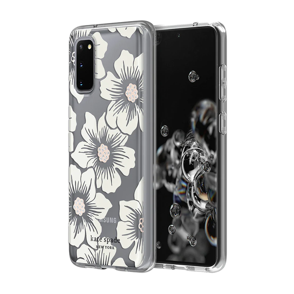 KSNY Hardshell Case For Samsung Galaxy S20 - Hollyhock Cream/Gems