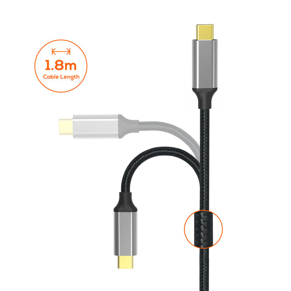 mbeat Tough Link USB-C to HDMI Cable 1.8m - Space Black