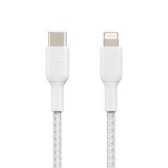 Belkin BOOST CHARGE Braided Lightning to USB-C Cable 2m - White