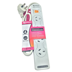 LITO Sansai 4 Way Basic Powerboard (131P) with Master - White