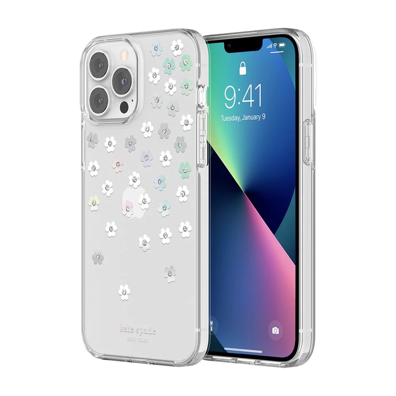 KSNY Protective HS Case For iPhone 13 Pro Max - Scattered Flowers