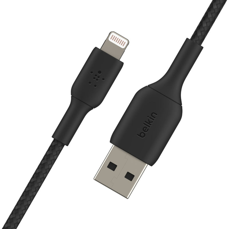 Belkin BOOST CHARGE 15cm Braided Lightning to USB-A Cable - Black