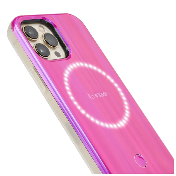 Case-Mate LuMee Halo Case For iPhone 13 Pro Max - Hot Pink Voltage