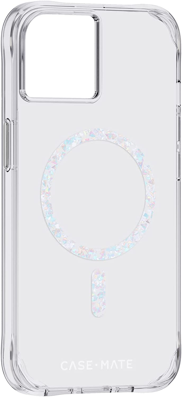 Case-Mate Twinkle Clear MagSafe Case For iPhone 14 - Clear/Diamond