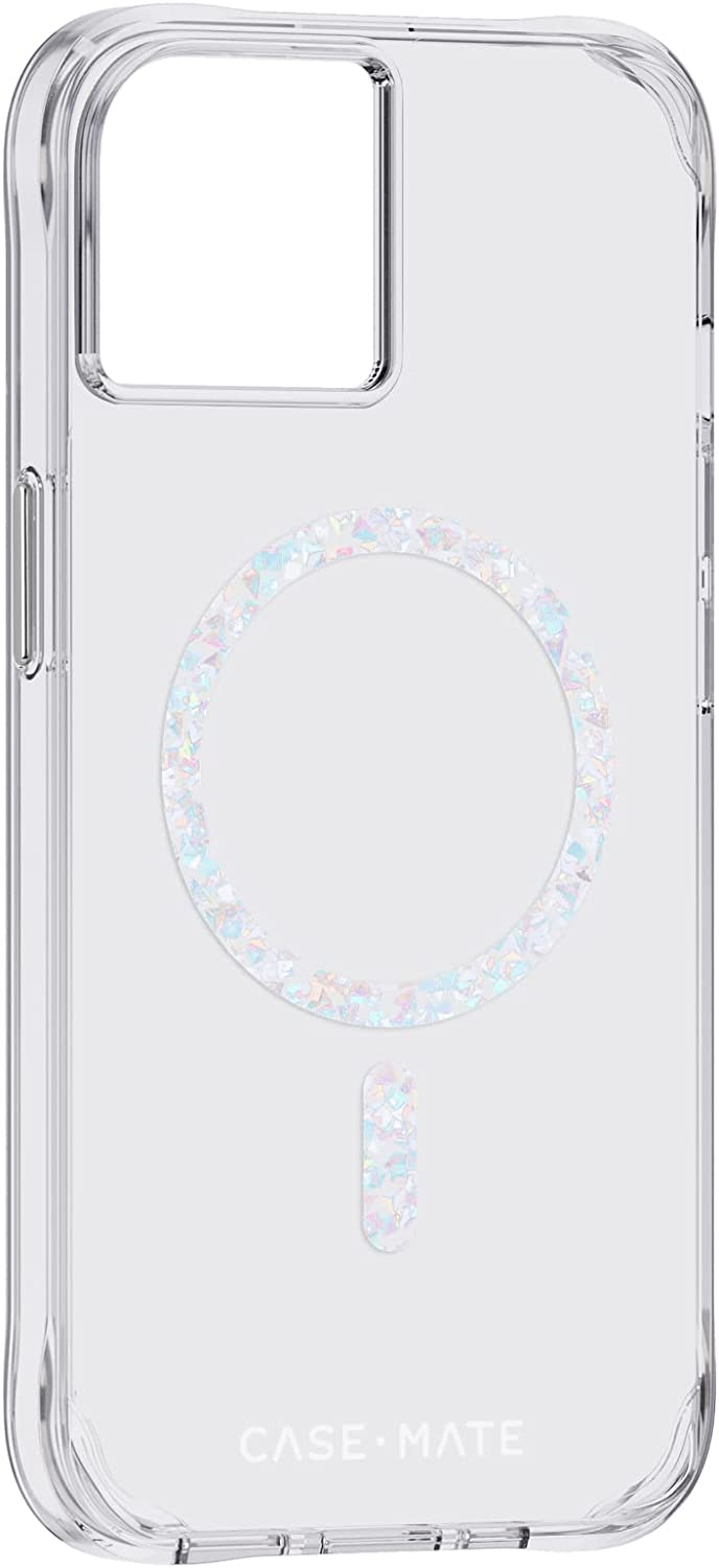 Case-Mate Twinkle Clear MagSafe Case For iPhone 14 - Clear/Diamond