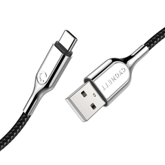 Cygnett Armoured USB-C to USB-A (USB 2.0) Cable (1M) - Black