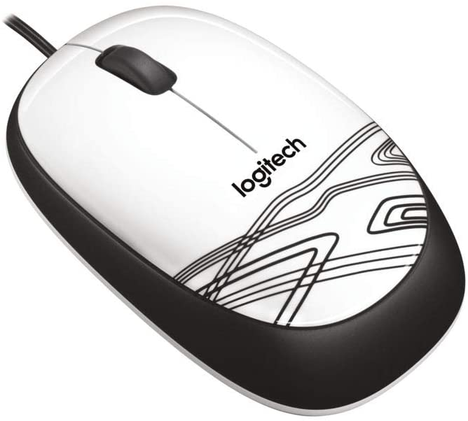 Logitech M105 Corded Optical Mouse - White