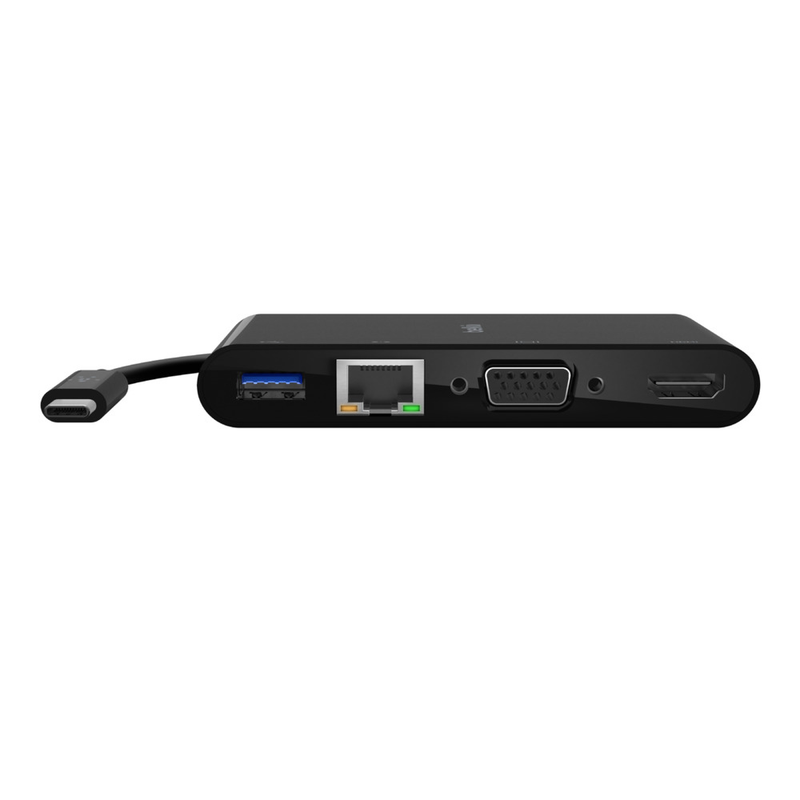 Belkin USB-C Multimedia + Charge Adapter (100W) - Black