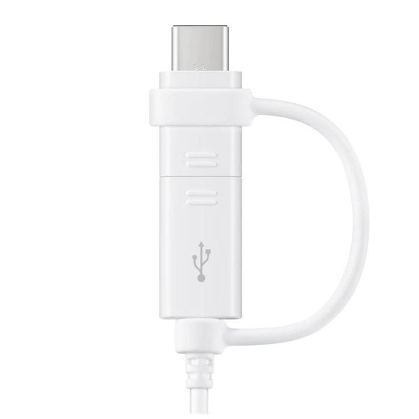 Samsung Data Cable Combo (Micro USB And Type C) - White