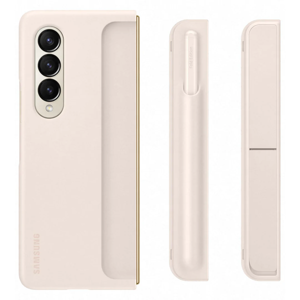 Samsung Standing Cover With Pen For Galaxy Z Fold4 - Sand
