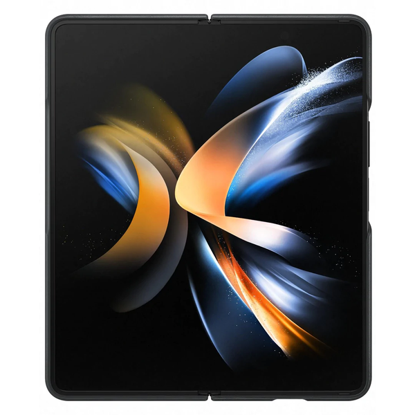Samsung Leather Cover For Galaxy Z Fold4 - Black