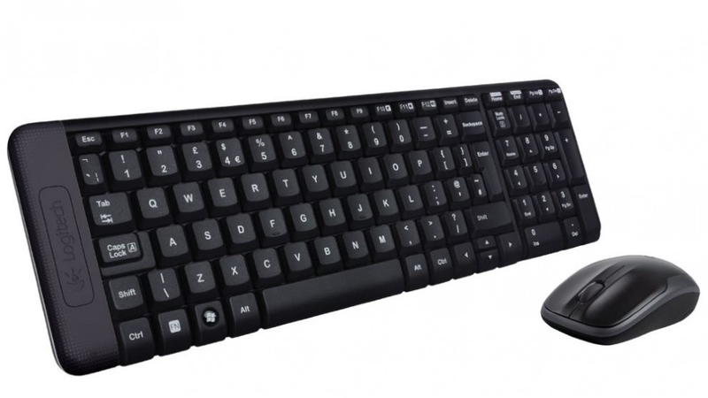 Logitech MK220 Wireless Keyboard and Mouse Combo - Black