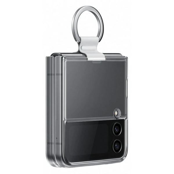Samsung Galaxy Z Flip4 Clear Cover with Ring - Clear
