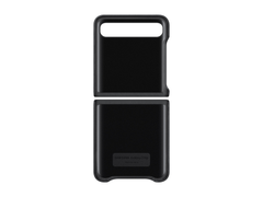 Samsung Galaxy Z Flip Leather Cover - Black